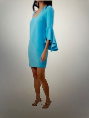 Trina Turk NEW Barbette dress in below deck blue sz 10